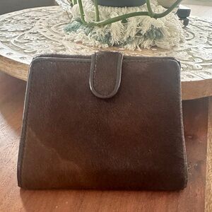 Vintage Neiman Marcus- brown cowhide wallet